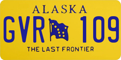 AK license plate GVR109
