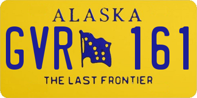 AK license plate GVR161