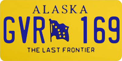 AK license plate GVR169
