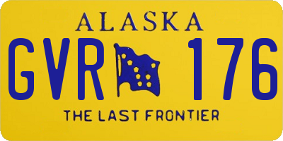 AK license plate GVR176