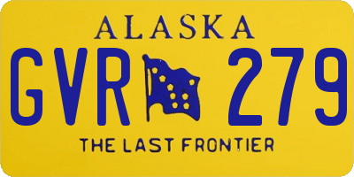 AK license plate GVR279