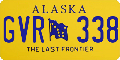 AK license plate GVR338