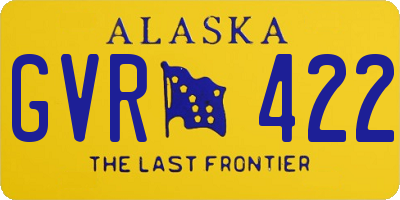 AK license plate GVR422