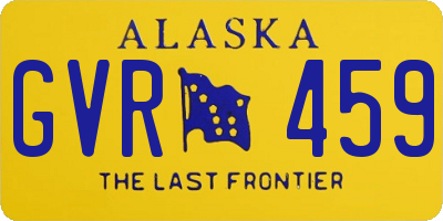 AK license plate GVR459