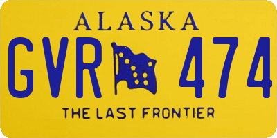 AK license plate GVR474