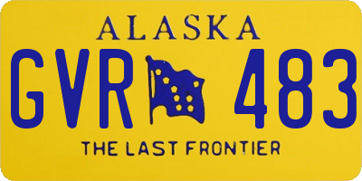 AK license plate GVR483