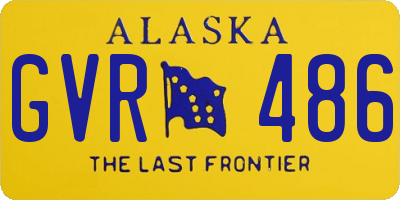 AK license plate GVR486