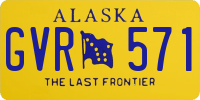 AK license plate GVR571