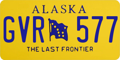 AK license plate GVR577