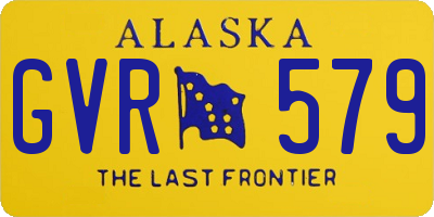 AK license plate GVR579