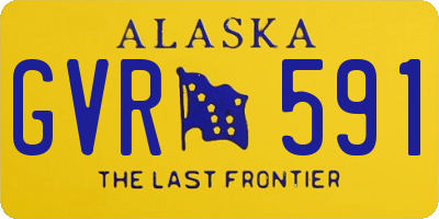 AK license plate GVR591