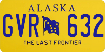 AK license plate GVR632