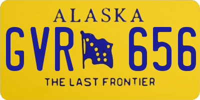 AK license plate GVR656