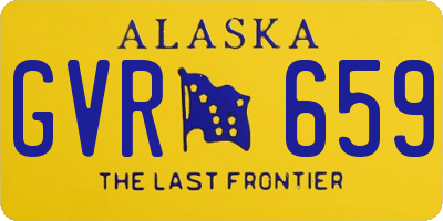 AK license plate GVR659