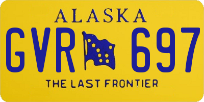 AK license plate GVR697