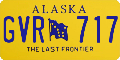 AK license plate GVR717