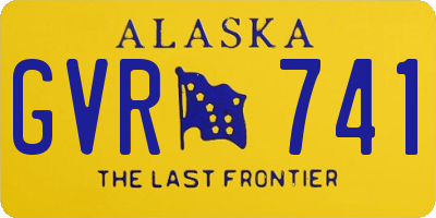 AK license plate GVR741