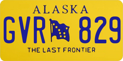 AK license plate GVR829