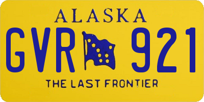 AK license plate GVR921