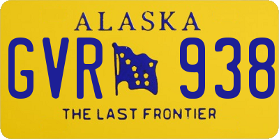 AK license plate GVR938