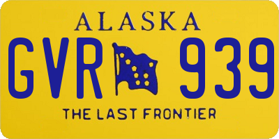 AK license plate GVR939