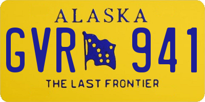 AK license plate GVR941