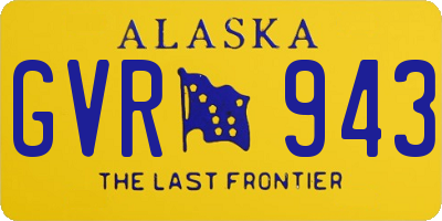 AK license plate GVR943