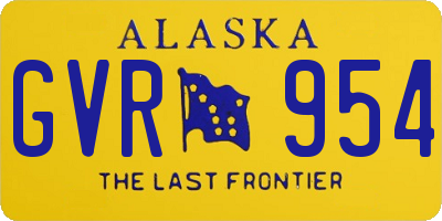 AK license plate GVR954