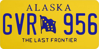 AK license plate GVR956