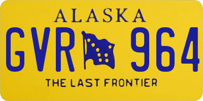 AK license plate GVR964