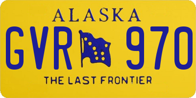 AK license plate GVR970