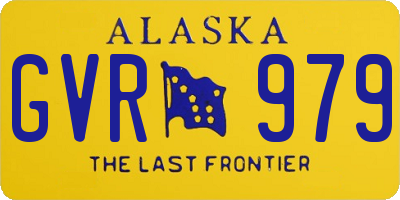 AK license plate GVR979