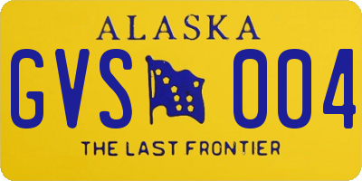 AK license plate GVS004