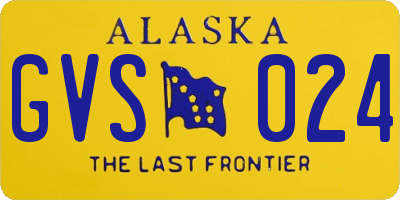 AK license plate GVS024