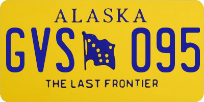 AK license plate GVS095