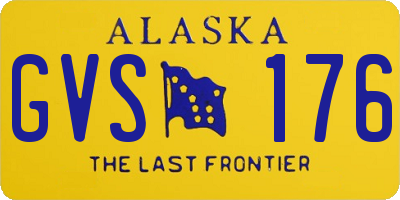 AK license plate GVS176