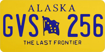 AK license plate GVS256