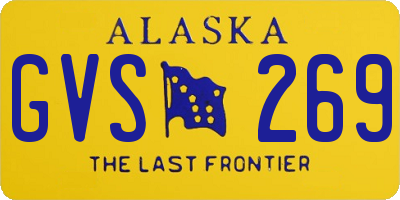 AK license plate GVS269