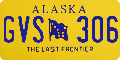 AK license plate GVS306