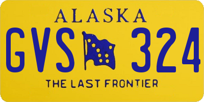 AK license plate GVS324