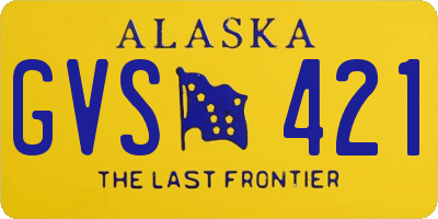 AK license plate GVS421