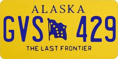 AK license plate GVS429