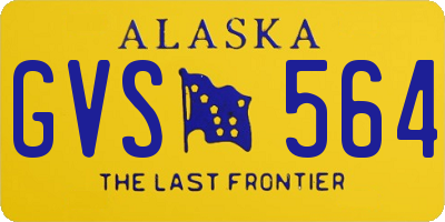 AK license plate GVS564