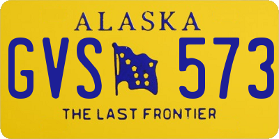 AK license plate GVS573