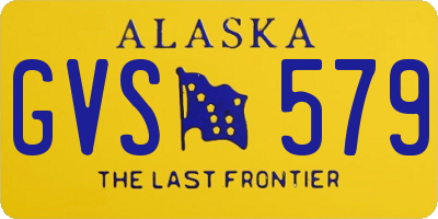 AK license plate GVS579