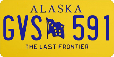 AK license plate GVS591
