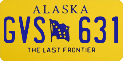 AK license plate GVS631