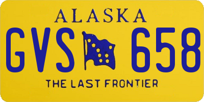 AK license plate GVS658