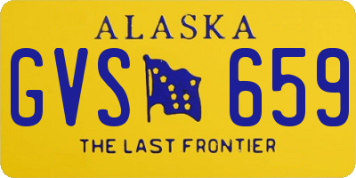 AK license plate GVS659