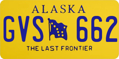 AK license plate GVS662